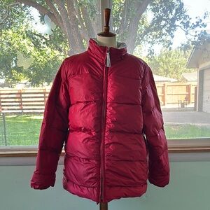 VINTAGE OLD NAVY OUTERWEAR RED PUFFER JACKET
